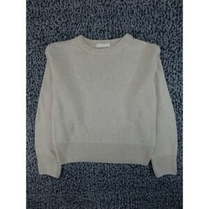 Kotn Sweater Womens XS Cream Cotton Knit Crew Neck Pullover